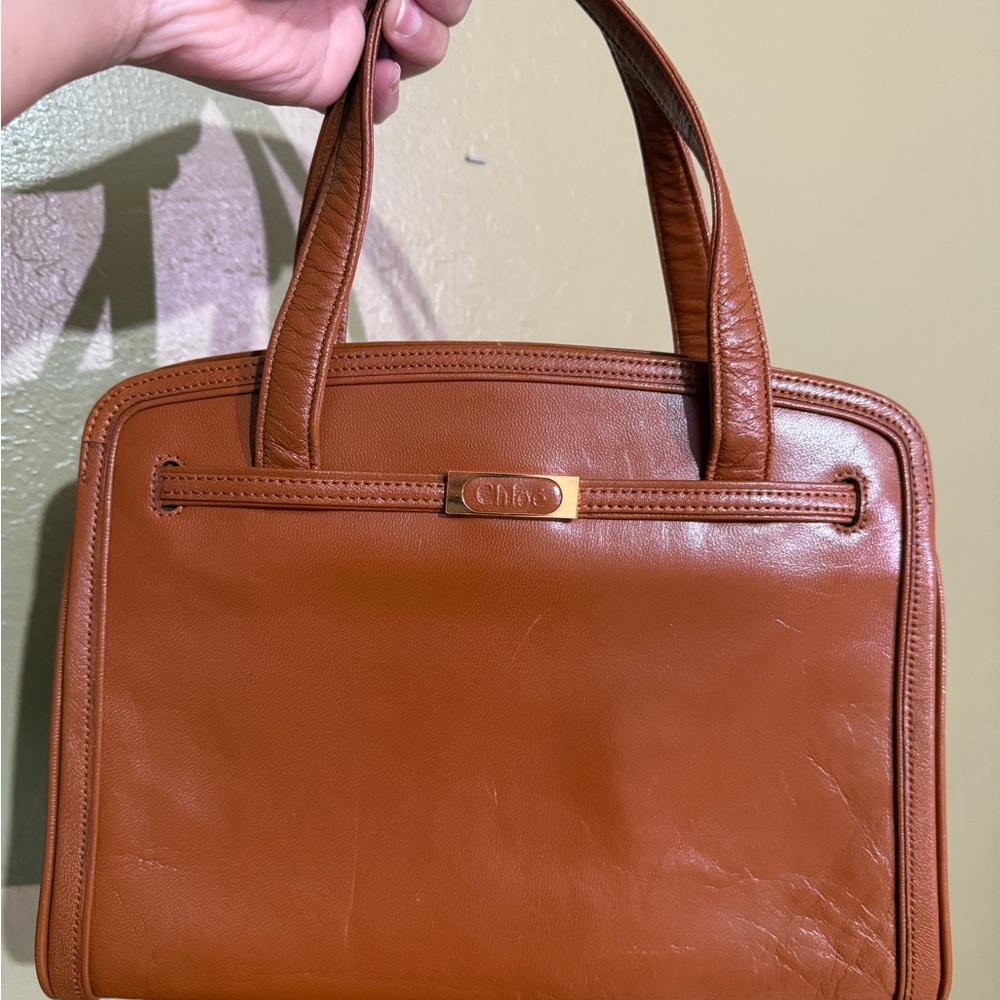 *DONATED* Chloé Tan Leather Tote Bag
